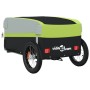 Fahrradanhänger aus schwarzem und grünem Eisen, 30 kg. von vidaXL, Fahrradanhänger - Ref: Foro24-94039, Preis: 86,07 €, Rabat...