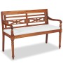 Set Gartenmöbel 4-teilig und Kissen massives Teakholz von vidaXL, Gartensets - Ref: Foro24-43055, Preis: 498,36 €, Rabatt: %