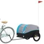 Remolque para bicicleta hierro negro y azul 45 kg de vidaXL, Remolques para bicicletas - Ref: Foro24-94135, Precio: 84,83 €, ...
