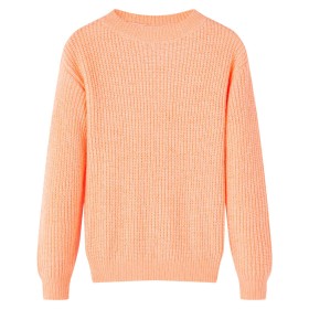Kinder-Strickpullover in hellem Orange, Größe 104. von vidaXL, Kinder-T-Shirts - Ref: Foro24-14571, Preis: 13,39 €, Rabatt: %