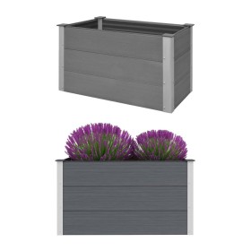 Graues WPC-Blumenbeet 100x50x54 cm von vidaXL, Töpfe und Pflanzgefäße - Ref: Foro24-43603, Preis: 198,27 €, Rabatt: %