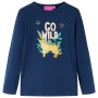 Kinder Langarmshirt in Marineblau, Größe 116. von vidaXL, Kinder-T-Shirts - Ref: Foro24-13561, Preis: 8,39 €, Rabatt: %