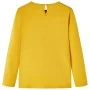 Camiseta infantil de manga larga ocre oscuro 140 by vidaXL, Kids T-shirts - Ref: Foro24-13638, Price: 8,59 €, Discount: %