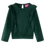 Kinderbluse mit dunkelgrünen Rüschen 128 von vidaXL, Kinder-T-Shirts - Ref: Foro24-15109, Preis: 9,68 €, Rabatt: %