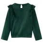 Kinderbluse mit dunkelgrünen Rüschen 128 von vidaXL, Kinder-T-Shirts - Ref: Foro24-15109, Preis: 9,68 €, Rabatt: %
