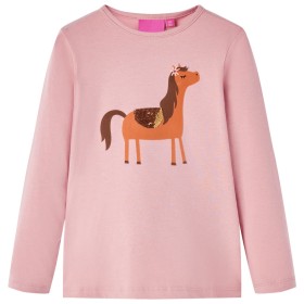 Camiseta infantil de manga larga rosa claro 116 de vidaXL, Camisetas para niños - Ref: Foro24-13631, Precio: 8,94 €, Descuent...