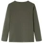 Langarm-Kinder-T-Shirt in Khaki, Größe 128. von vidaXL, Kinder-T-Shirts - Ref: Foro24-13487, Preis: 8,59 €, Rabatt: %