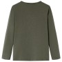 Langarm-Kinder-T-Shirt in Khaki, Größe 128. von vidaXL, Kinder-T-Shirts - Ref: Foro24-13487, Preis: 8,66 €, Rabatt: %
