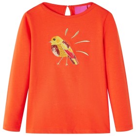 Kinderlangarmshirt in dunkelorange Größe 92. von vidaXL, Kinder-T-Shirts - Ref: Foro24-13644, Preis: 8,66 €, Rabatt: %