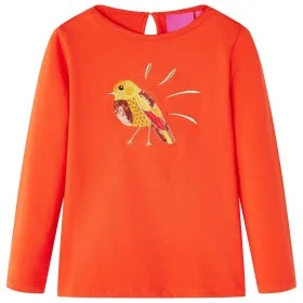 Kinder langärmliges dunkelorangenes T-Shirt Größe 116 von vidaXL, Kinder-T-Shirts - Ref: Foro24-13646, Preis: 8,59 €, Rabatt: %
