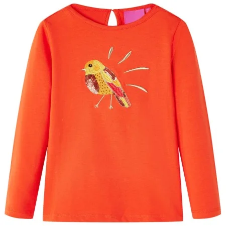 Kinder langärmliges dunkelorangenes T-Shirt Größe 116 von vidaXL, Kinder-T-Shirts - Ref: Foro24-13646, Preis: 8,59 €, Rabatt: %