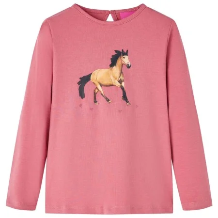 Camiseta infantil de manga larga rosa envejecido 128 by vidaXL, Kids T-shirts - Ref: Foro24-14022, Price: 12,84 €, Discount: %