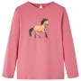 Langärmeliges Kinder-T-Shirt in verwaschenem Rosa, Größe 104. von vidaXL, Kinder-T-Shirts - Ref: Foro24-14020, Preis: 8,98 €,...