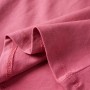 Camiseta infantil de manga larga rosa envejecido 104