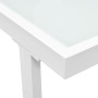 Set de muebles de jardín 4 piezas y cojines aluminio negro