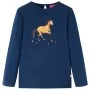 Kinder Langarmshirt in Marineblau, Größe 92. von vidaXL, Kinder-T-Shirts - Ref: Foro24-14029, Preis: 8,98 €, Rabatt: %