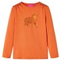 Kinder langärmliges T-Shirt in geröstetem Orange, Größe 92. von vidaXL, Kinder-T-Shirts - Ref: Foro24-14209, Preis: 9,00 €, R...