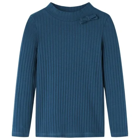 Langärmeliges Kinder-T-Shirt aus elastischem dunkelblauem Strickstoff, Größe 92. von vidaXL, Kinder-T-Shirts - Ref: Foro24-13...