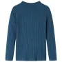 Langärmeliges Kinder-T-Shirt aus elastischem dunkelblauem Strickstoff, Größe 92. von vidaXL, Kinder-T-Shirts - Ref: Foro24-13...