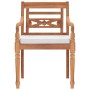 Batavia Stühle mit Kissen 2 Einheiten aus massivem Teakholz von vidaXL, Gartenstühle - Ref: Foro24-43056, Preis: 277,21 €, Ra...