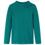 Langärmeliges dunkelgrünes Kinder-T-Shirt aus elastischem Strickstoff, Größe 128. von vidaXL, Kinder-T-Shirts - Ref: Foro24-1...
