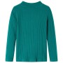 Langärmeliges dunkelgrünes Kinder-T-Shirt aus elastischem Strickstoff, Größe 128. von vidaXL, Kinder-T-Shirts - Ref: Foro24-1...
