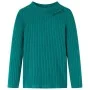 Langärmeliges dunkelgrünes Kinder-T-Shirt aus elastischem Strickstoff, Größe 104. von vidaXL, Kinder-T-Shirts - Ref: Foro24-1...