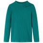 Langärmeliges dunkelgrünes Kinder-T-Shirt aus elastischem Strickstoff, Größe 104. von vidaXL, Kinder-T-Shirts - Ref: Foro24-1...