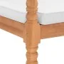 Batavia chairs with cushions 2 units solid teak wood by vidaXL, Garden chairs - Ref: Foro24-43056, Price: 270,41 €, Discount: %