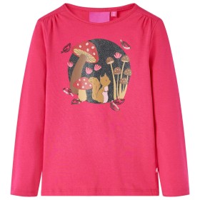 Camiseta infantil de manga larga rosa brillante 104 de vidaXL, Camisetas para niños - Ref: Foro24-14150, Precio: 8,81 €, Desc...