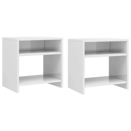 Nachttische 2 Stk. Sperrholz weiß 40x30x40 cm von vidaXL, Nachttische - Ref: Foro24-800022, Preis: 46,03 €, Rabatt: %