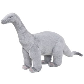 Dinosaurio braquiosaurio de peluche de pie gris XXL