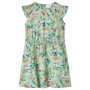 Kinderkleid mit hellen khakifarbenen Volantärmeln, Größe 128. von vidaXL, Kinderkleider - Ref: Foro24-14635, Preis: 14,85 €, ...