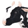 Vaca de peluche de pie negra y blanca XXL