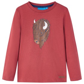 Kinder Langarmshirt rot 92 von vidaXL, Kinder-T-Shirts - Ref: Foro24-12999, Preis: 8,39 €, Rabatt: %