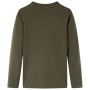 Langarm-Kinder-T-Shirt in Khaki, Größe 128. von vidaXL, Kinder-T-Shirts - Ref: Foro24-12822, Preis: 8,20 €, Rabatt: %