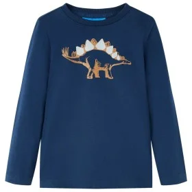 Kinder Langarmshirt in Marineblau, Größe 104. von vidaXL, Kinder-T-Shirts - Ref: Foro24-12860, Preis: 8,30 €, Rabatt: %
