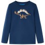 Camiseta infantil de manga larga azul marino 104 de vidaXL, Camisetas para niños - Ref: Foro24-12860, Precio: 8,39 €
