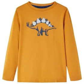 Kinder langärmliges T-Shirt in dunklem Ocker 104 von vidaXL, Kinder-T-Shirts - Ref: Foro24-12855, Preis: 8,30 €, Rabatt: %