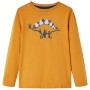 Kinder langärmliges T-Shirt in dunklem Ocker 104 von vidaXL, Kinder-T-Shirts - Ref: Foro24-12855, Preis: 8,39 €, Rabatt: %