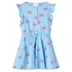 Ärmelloses Kinderkleid mit blauen Knöpfen in Größe 92. von vidaXL, Kinderkleider - Ref: Foro24-14677, Preis: 15,54 €, Rabatt: %