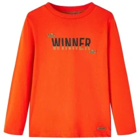 Kinder Langarmshirt in leuchtendem Orange, Größe 128. von vidaXL, Kinder-T-Shirts - Ref: Foro24-12897, Preis: 8,30 €, Rabatt: %