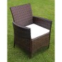7-piece garden dining set with brown synthetic rattan cushions by vidaXL, Garden sets - Ref: Foro24-43119, Price: 587,30 €, D...