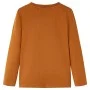 Kinder Langarmshirt in Cognac-Farbe, Größe 92. von vidaXL, Kinder-T-Shirts - Ref: Foro24-12834, Preis: 8,45 €, Rabatt: %