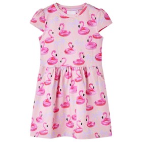 Vestido infantil rosa claro 104