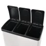 Cubo de reciclaje y basura con pedal acero inoxidable 54 L de vidaXL, Cubos de la basura y papeleras - Ref: Foro24-50602, Pre...