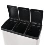 Recycling- und Mülleimer mit Pedal aus Edelstahl, 54 l von vidaXL, Mülltonnen und Mülltonnen - Ref: Foro24-50602, Preis: 179,...