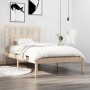 Estructura de cama madera maciza de pino 100x200 cm