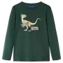 Kinder Langarmshirt in Dunkelgrün, Größe 116. von vidaXL, Kinder-T-Shirts - Ref: Foro24-12841, Preis: 9,50 €, Rabatt: %
