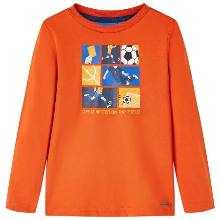 Kinderlangarmshirt in Orange, Größe 104. von vidaXL, Kinder-T-Shirts - Ref: Foro24-12705, Preis: 8,30 €, Rabatt: %